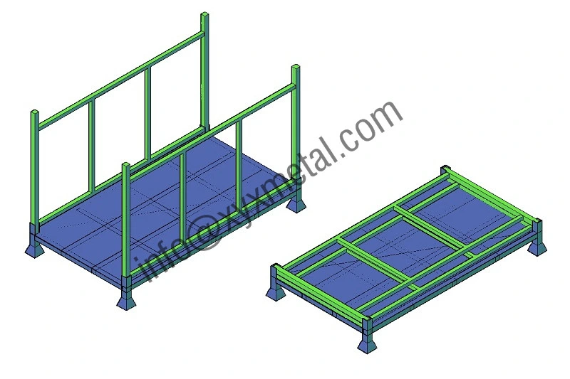 Industrial Warehouse Stacking Storage Rack Fabric Roll Stillage