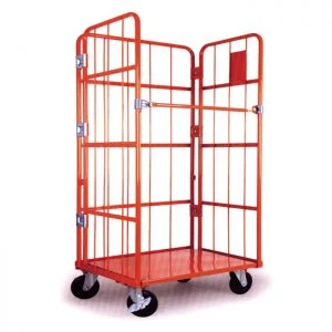 High Quality Warehouse Logistic Stackable Metal Wire Mesh Roll Container